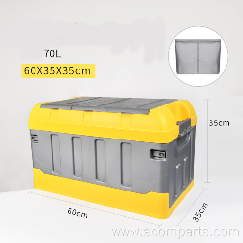 multi-function car inner storage compartment box with lid